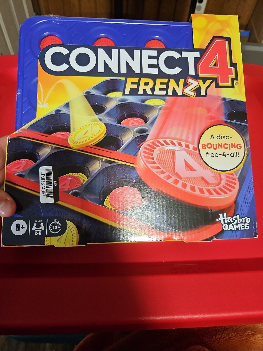 Hasbro Connect 4 Frenzy Classic Board Game: Bounce Your Discs 4 in a Row! - New